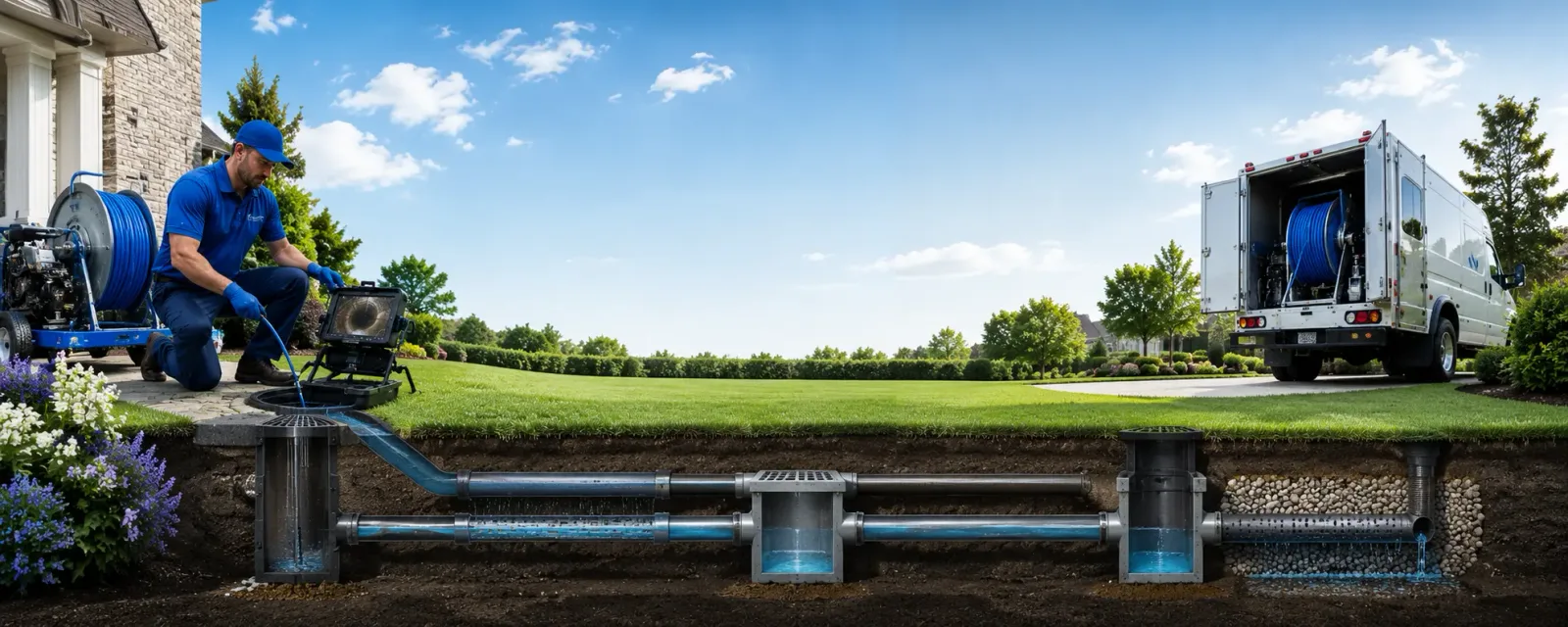 Outdoor drain cleaning information for Mount Pleasant Mills, PA